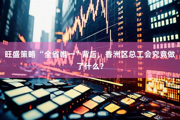 旺盛策略 “全省唯一”背后，香洲区总工会究竟做了什么？